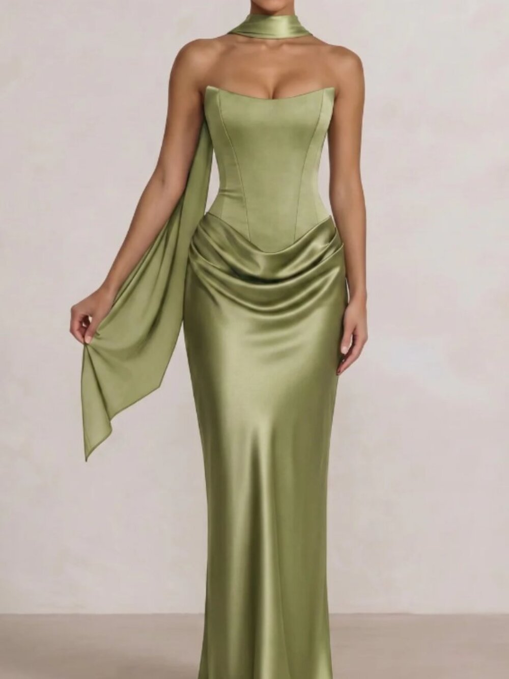Sheath Column Wedding Guest Dresses Long Prom Corset Ruched Dress Floor
